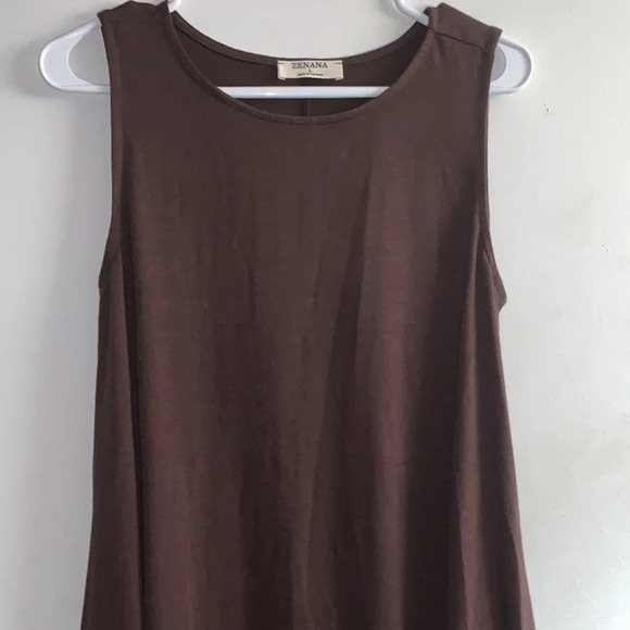 Zenana Outfitters Dresses & Skirts - Zenana NWOT tank tunic dress in mocha